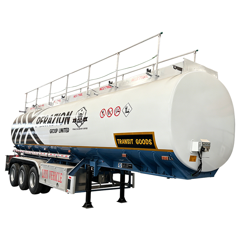43m³ 6-compartment aluminum alloy oil tank semi-trailer