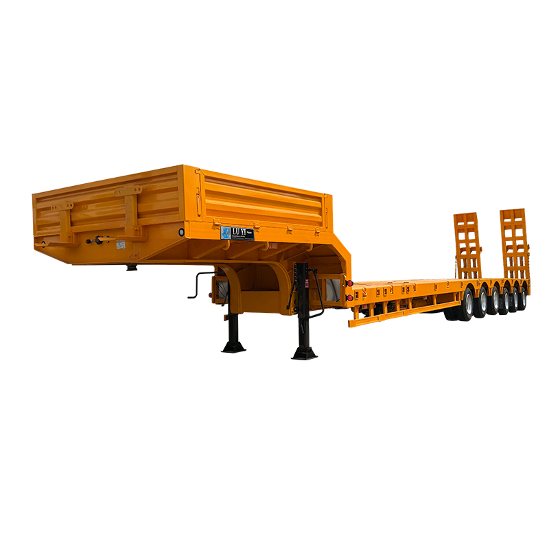 主图 (1) Extendable lowbed semi trailer Transporting large equipment
