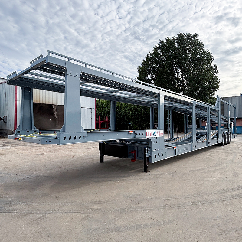 3 Axle Car carrier semi-trailer Capable of transporting 8-seater sedans and SUVs - 图片 3