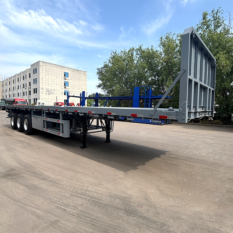3 Axle Flatbed Semi Trailer - 图片 6