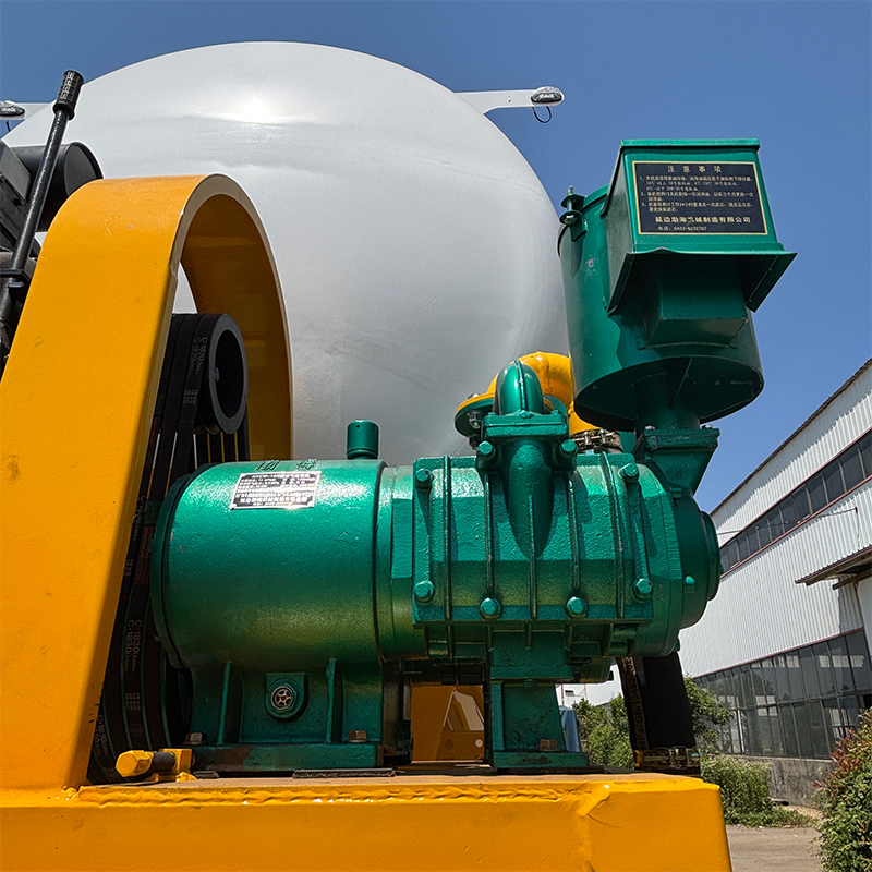 58m³ 3 Axle Bulk Powder Tank Semi Trailer Cement Fly Ash Transport Tanker - 图片 4