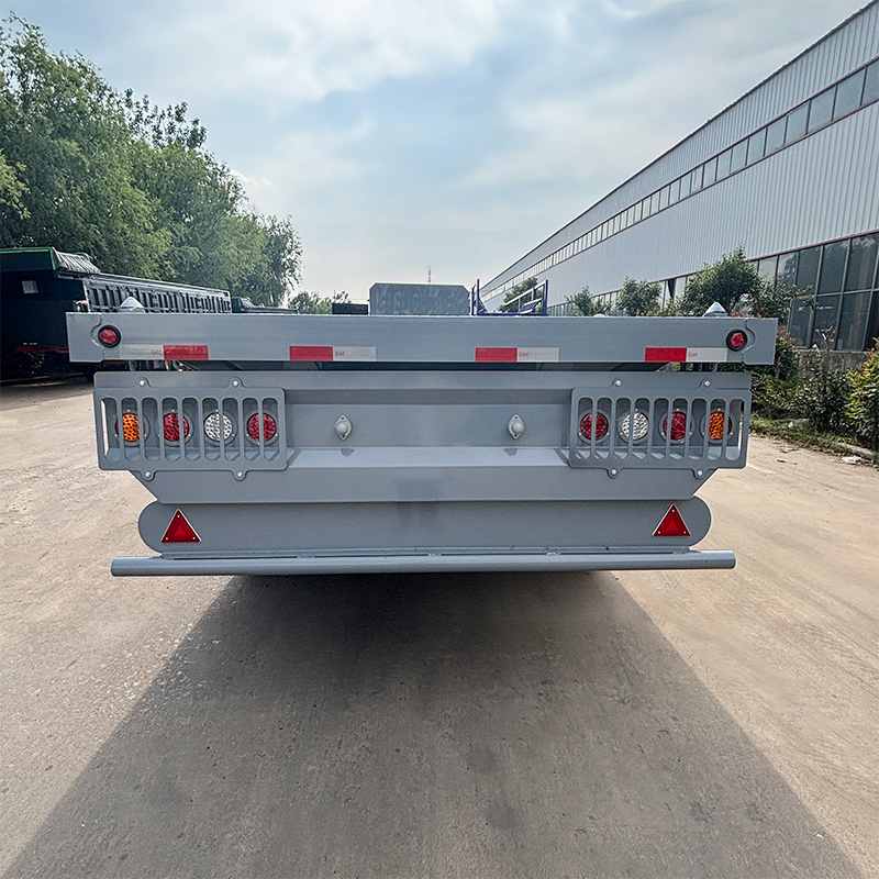 3 Axle Flatbed Semi Trailer - 图片 3