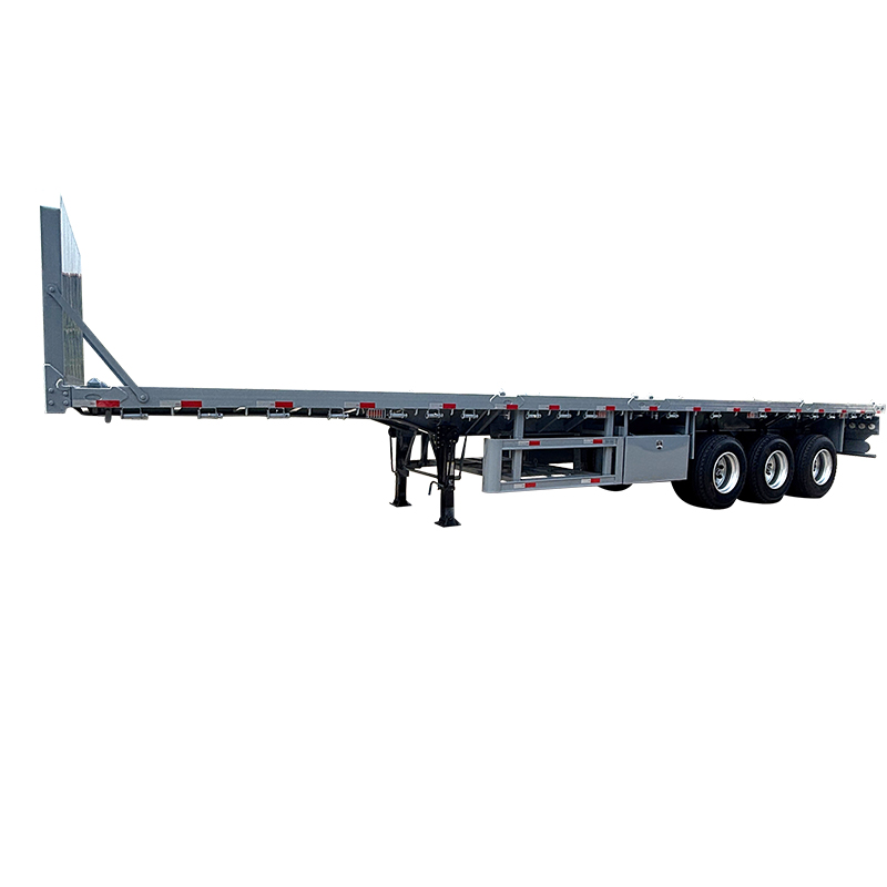主图 (2) 3 Axle Flatbed Semi Trailer