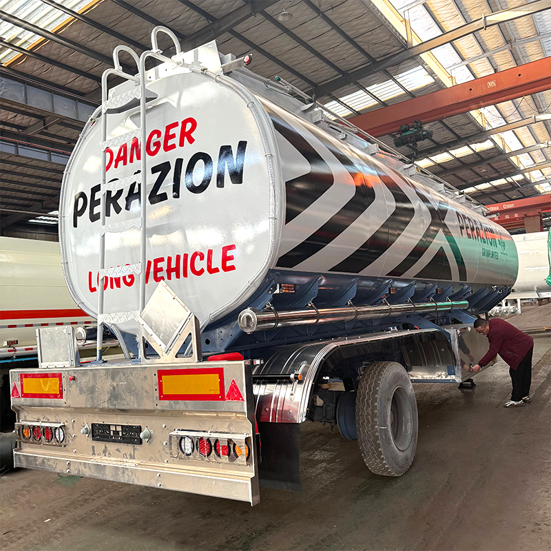 43m³ 6-compartment aluminum alloy oil tank semi-trailer - 图片 5