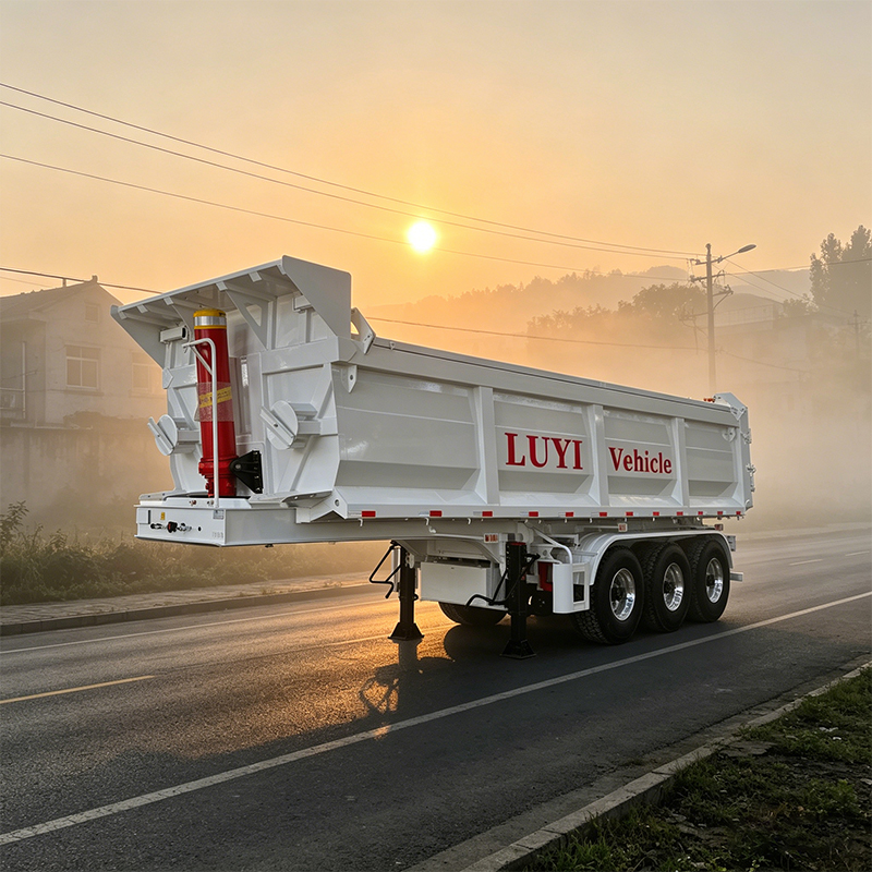 3-Axle U-shape Dump Semi-Trailer - 图片 2
