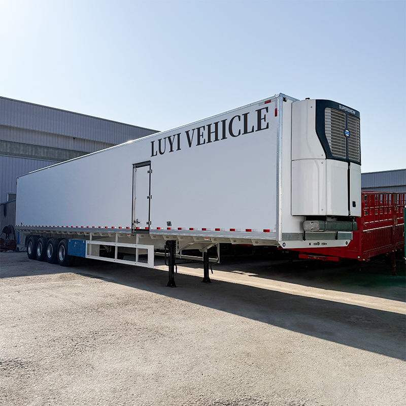 4 Axle Refrigerated semi-trailer Can transport vegetables, meat and medicine - 图片 6