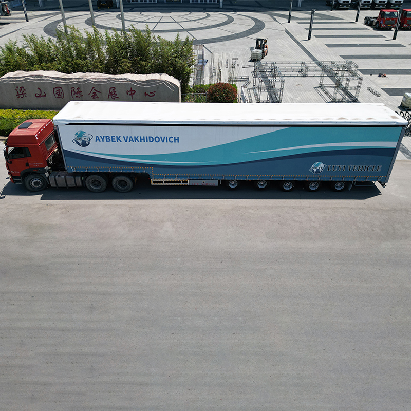 5 Axle Curtain Side Semi Trailer Transport palletized and packaged goods should be protected from rain and sun - 图片 5