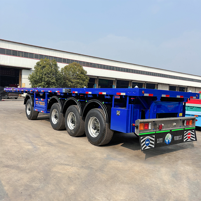 4 Axle Flatbed Trailer For Heavy Machinery And Container Cargo - 图片 7
