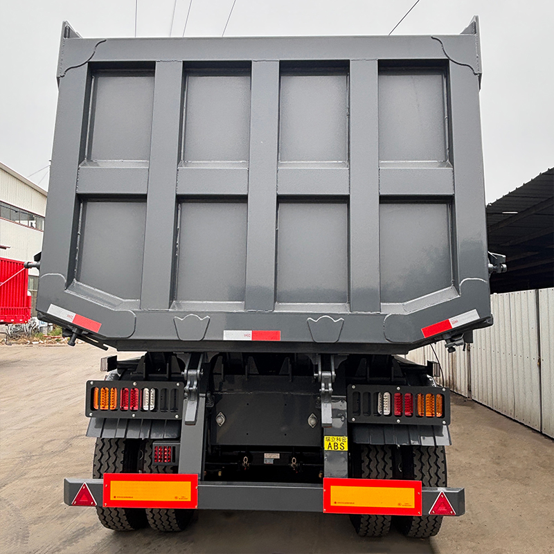 4 Axle U-Shaped Dump Semi Trailer Clean unloading of transported sand gravel and coal - 图片 3