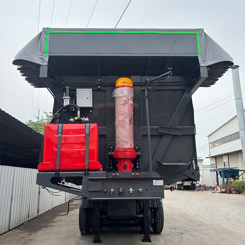 4 Axle U-Shaped Dump Semi Trailer Clean unloading of transported sand gravel and coal - 图片 6