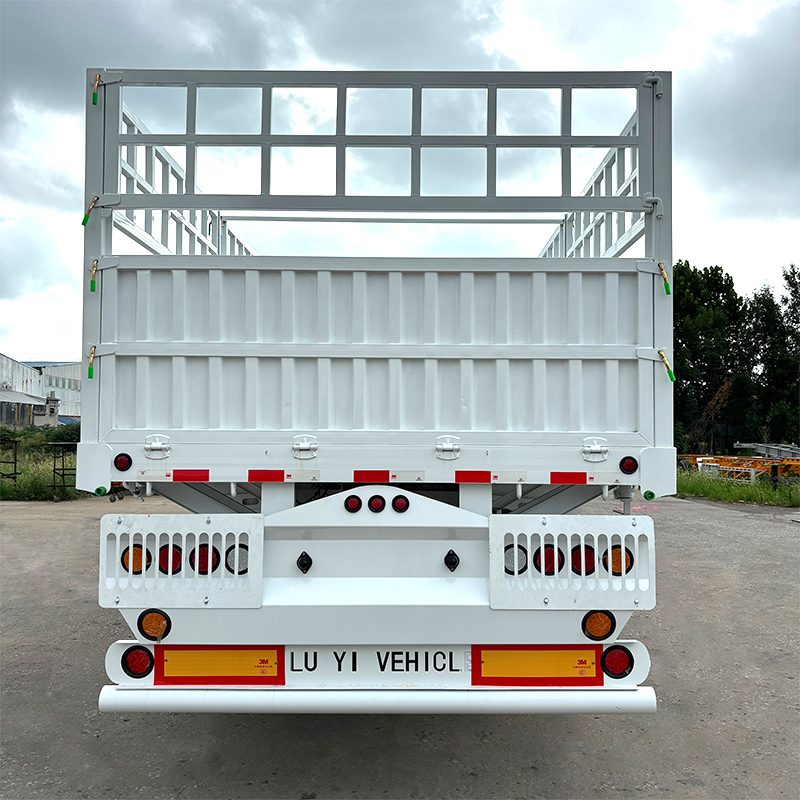 4-Axle Cargo Fence Semi Trailer Logistics Bulk Cargo Transportation - 图片 3