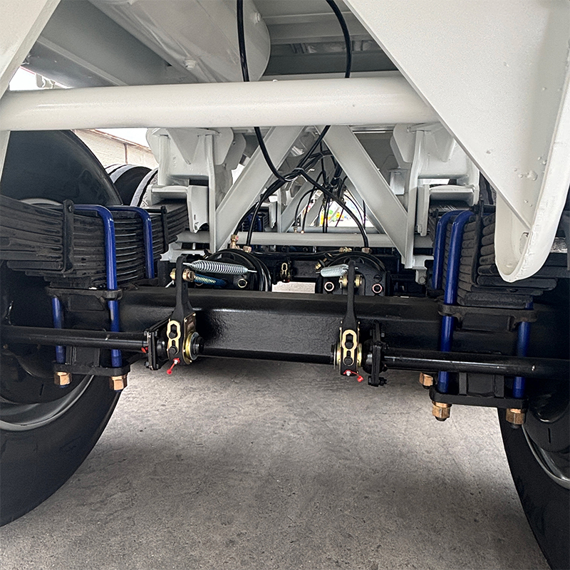 3 Axle Flat Bed Trailers For Sale Steel for transport containers - 图片 5