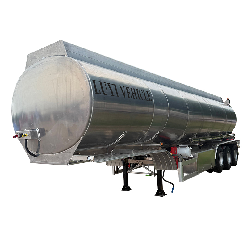 45m³ 4 Compartment Aluminum Alloy Tanker Semi Trailer